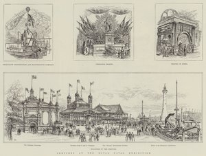 Schetsen bij de Koninklijke Marine Tentoonstelling